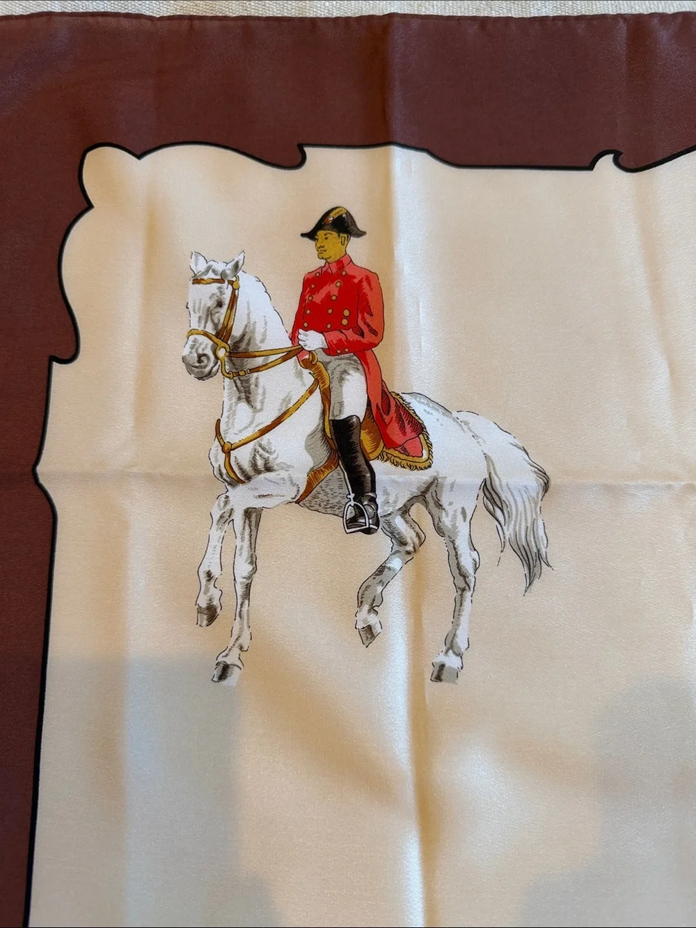 MCM Souvenir Scarf Equestrian Spanish Riding School Vienna Austria